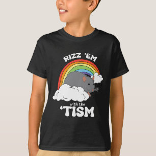 Camiseta Autismo Engraçado Rizz Em Com O Meme Do Tismo