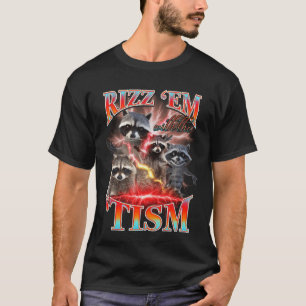 Camiseta Autismo Engraçado Rizz Em Com O Meme Tism Autista