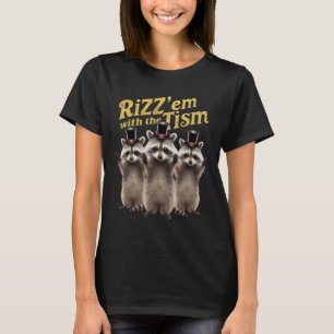 Camiseta Autismo Engraçado Rizz Em Com O Tismo Meme Autista