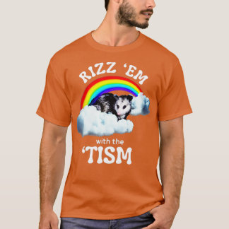 Camiseta Autismo Engraçado Rizz Em Com O Tismo Meme Autista