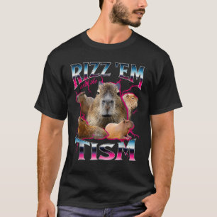 Camiseta Autismo Engraçado Rizz Em Com O Tismo Meme Autista