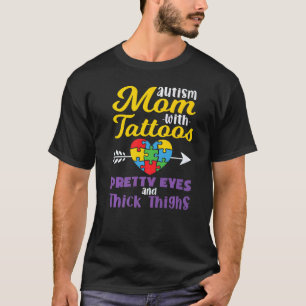 Camiseta Autismo Espectro Perturbação Mama Arco-Íris Sensib