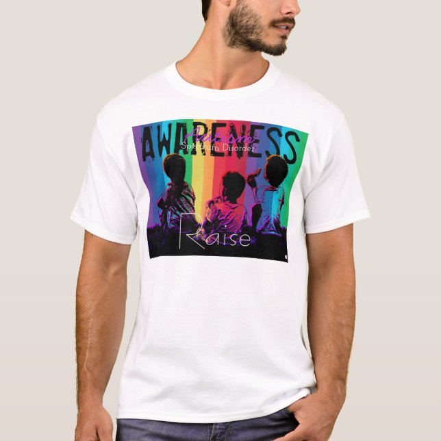 Camiseta Autismo Espectro Sensibilização para a Camisa-T (Frente)