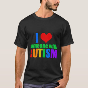 Camiseta Autismo - Eu Amo Alguém Com Autismo novo