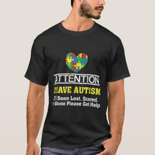 Camiseta Autismo - Eu Tenho Coração de Puzzle de Conscienti