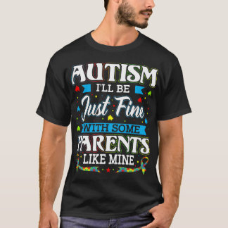 Camiseta Autismo eu vou ficar bem com alguns pais como