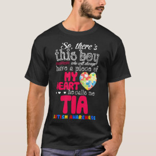 Camiseta Autismo-Existe Este Menino Ele Me Chama Tia-Consci