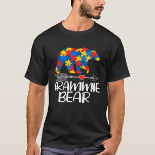 Camiseta Autismo Grammie Urso Apoio Conscientização do Auti