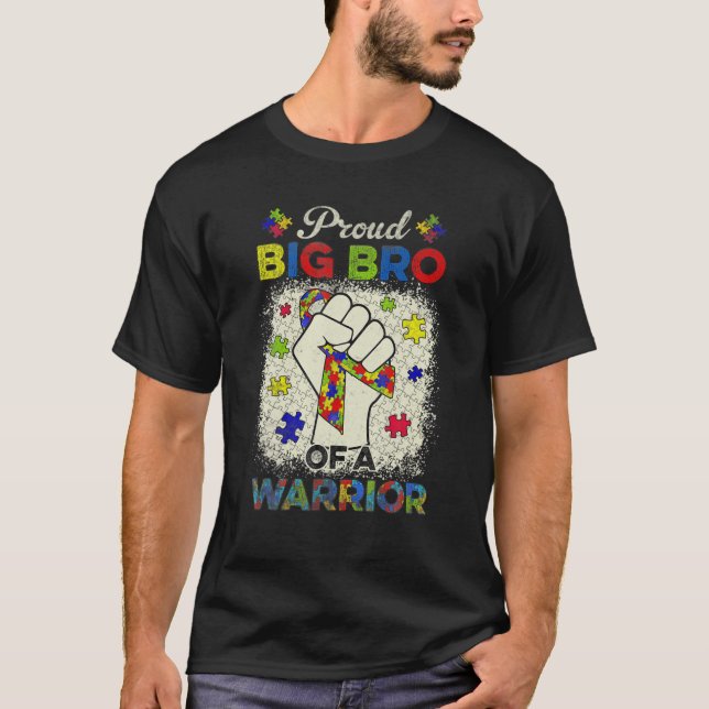 Camiseta Autismo Grande Irmão De Sensibilização Para O Guer (Frente)