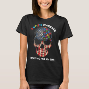 Camiseta Autismo Guerreiro Lutando Por Meu Filho Oferece Pr