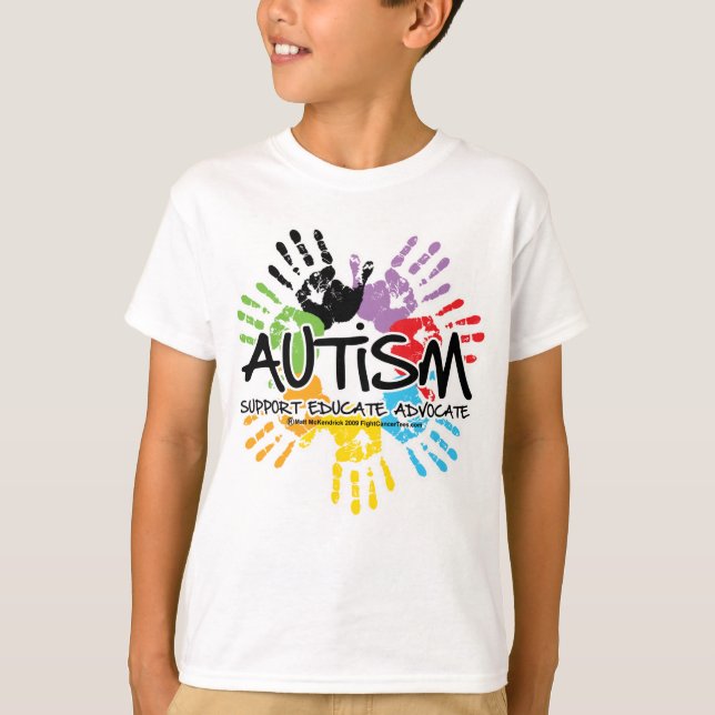 Camiseta Autismo Handprint (Frente)