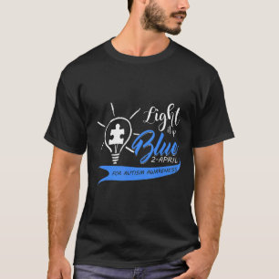 Camiseta Autismo - Ilumine de Azul Autismo  Divertido Consc