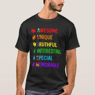 Camiseta Autismo Incrível Única Crianças Especiais Meninos