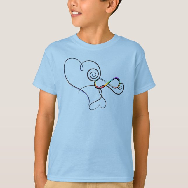 Camiseta Autismo Infinity Hearts (Frente)