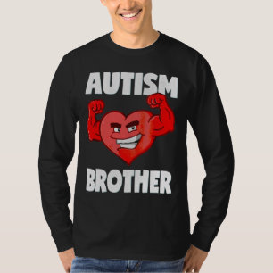 Camiseta Autismo Irmão Coração Forte Sensibilização dos Irm