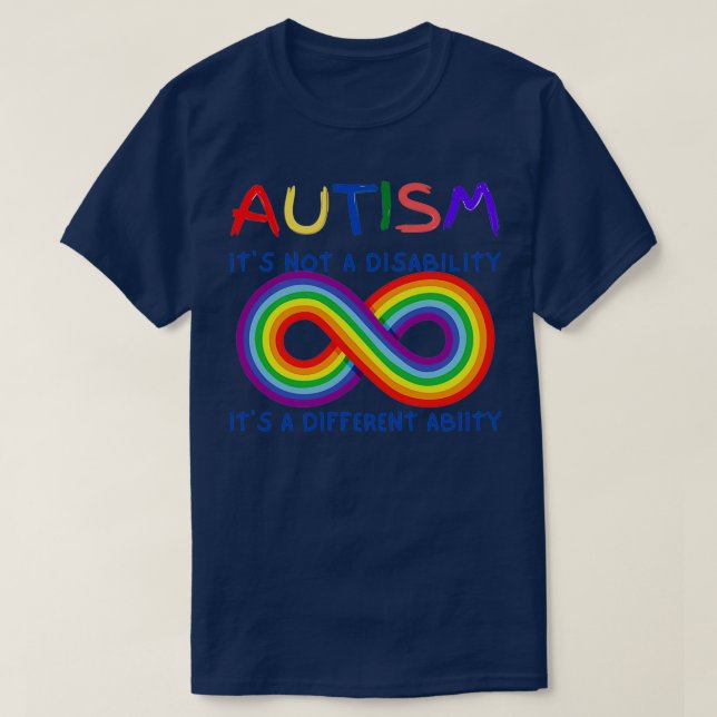 Camiseta autismo itx27s não é uma habilidade itx27s uma abi (Frente do Design)