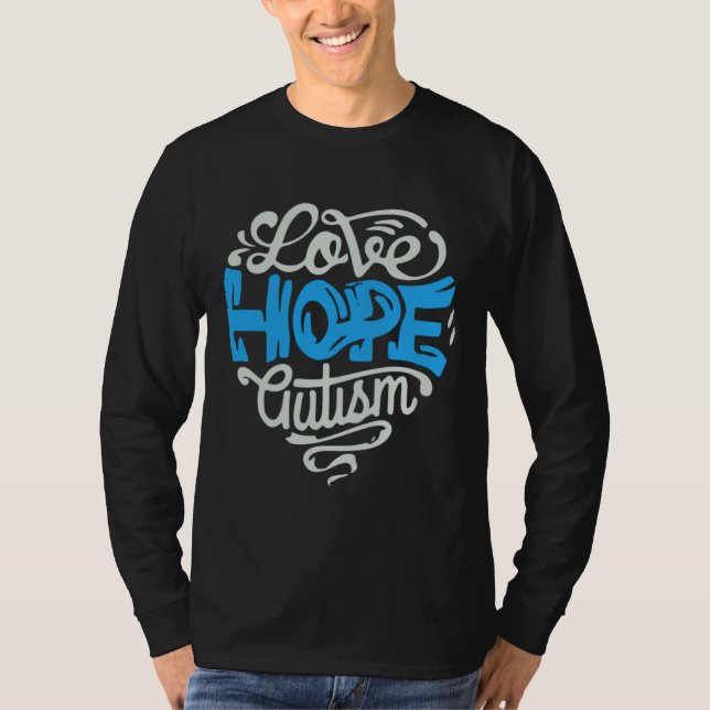 Camiseta Autismo Love Hope (Frente)