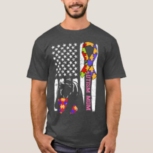 Camiseta Autismo Mãe Asperger Filho Sensibilização Urso ASD