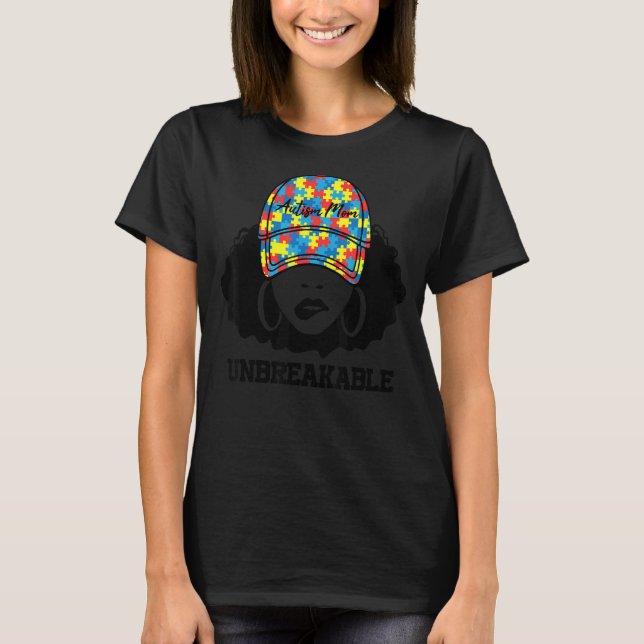 Camiseta Autismo Mãe Autismo Inseparável Sensibilização Mãe (Frente)