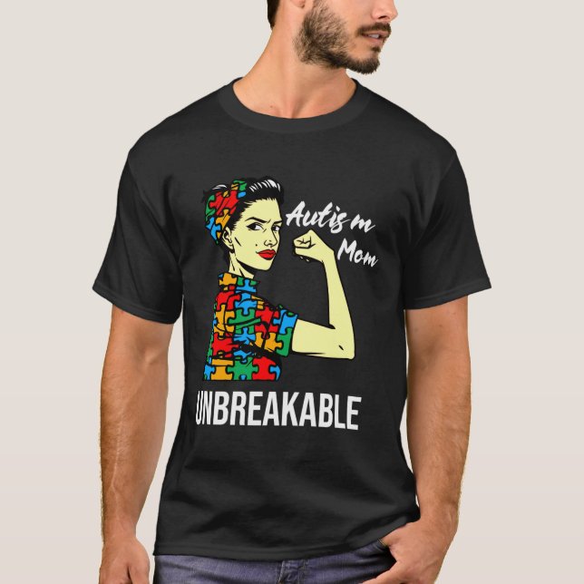 Camiseta Autismo Mãe Autismo Sensibilização Mãe Neurodiva A (Frente)