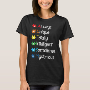 Camiseta Autismo Mãe Autismo Sensibilização Meninas Autista