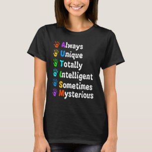 Camiseta Autismo Mãe Autismo Sensibilização Meninas Autista