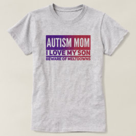 Camiseta Autismo Mãe - Camisa-T básica feminina