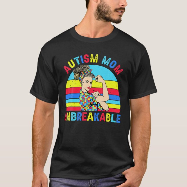 Camiseta Autismo Mãe Conscientista Autismo Inseparável Dão  (Frente)