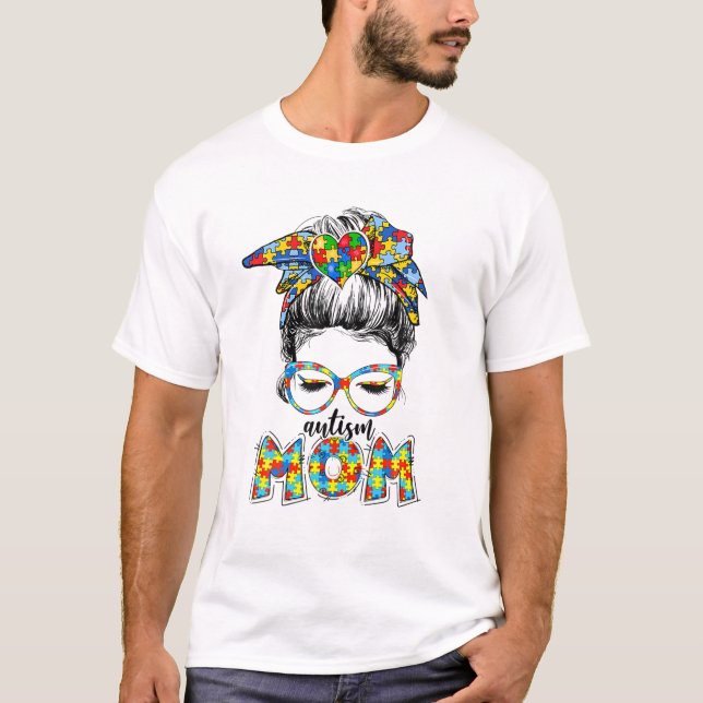 Camiseta Autismo Mãe Criança Mensageira Tornem Conscientiza (Frente)