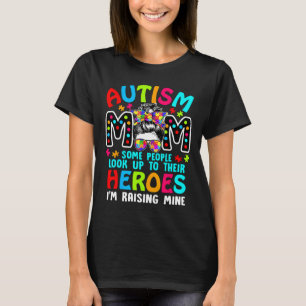 Camiseta Autismo Mãe Criando Um Garoto De Suporte Para Peça