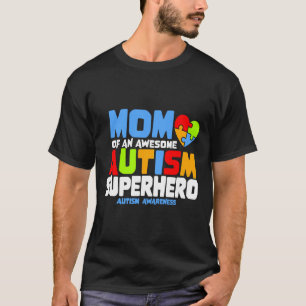 Camiseta Autismo Mãe De Um Incrível Super-Herói Autismo Aut