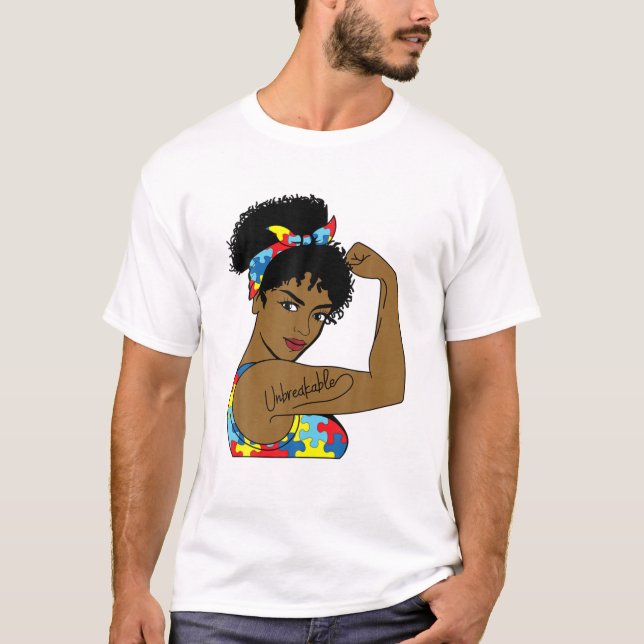 Camiseta Autismo Mãe Inseparável Rosie O Ribeira Forte Bl (Frente)