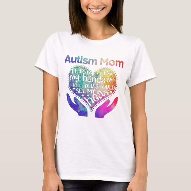 Camiseta Autismo Mãe Presente Para Dia de as mães (Frente)