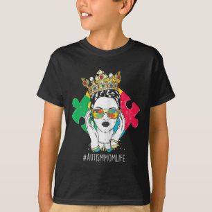 Camiseta Autismo Mãe Quebra-cabeça Autista Coração Tol de F