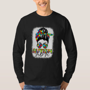 Camiseta Autismo Mãe Vida Mensagem Bun Bl Atingiu Motheru20