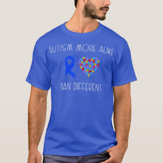 Camiseta Autismo mais parecido do do que diferente