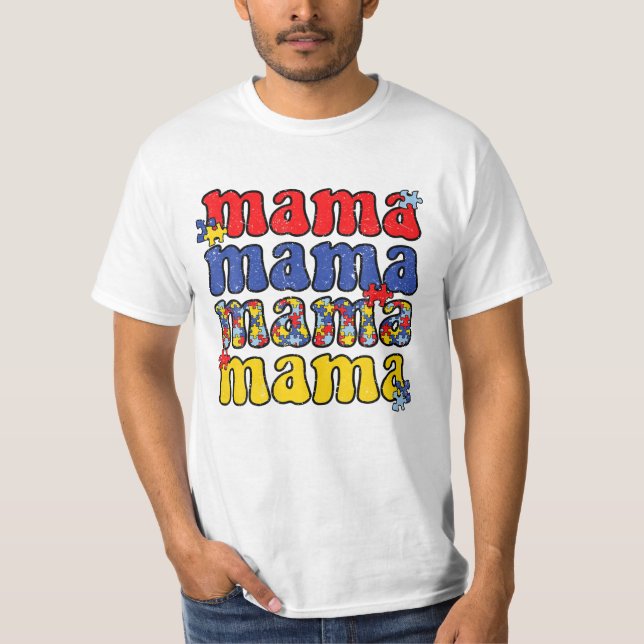 Camiseta Autismo Mama Mãe Autista (Frente)