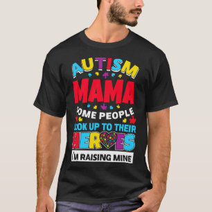 Camiseta Autismo Mama Pessoas Procuram Seus Heróis Ascensão