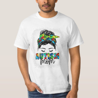 Camiseta Autismo Mamãe Mensageira Consciência de Armas