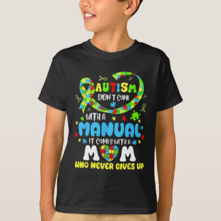 Camiseta Autismo Mamãe não vem com um Autismo feminino manu