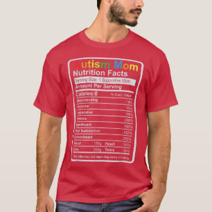 Camiseta Autismo Mamãe Nutrição Fala Atenção ao Autismo de 