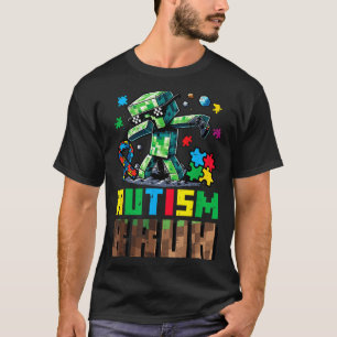 Camiseta Autismo mano dab conscientização do autismo jogado