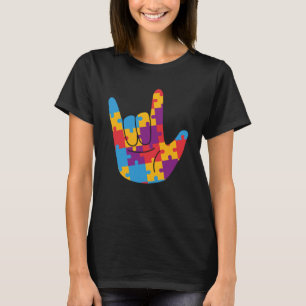 Camiseta Autismo Nacional de abril Mês de consciência ASL L