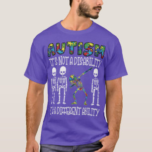Camiseta Autismo Não É Um Dábbin De Sensibilização Para O A