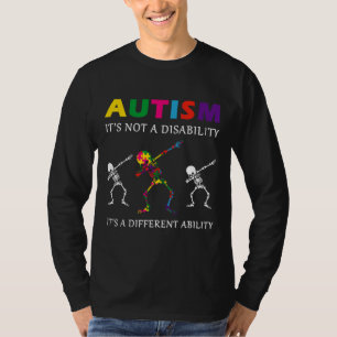 Camiseta Autismo Não É Um Esqueleto Engraçado De Deficiênci
