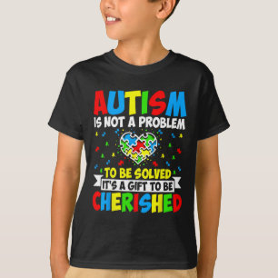 Camiseta Autismo Não É Um Problema A Ser Resolvido - Autism