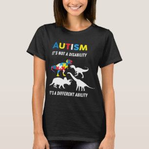 Camiseta Autismo Não É Uma Deficiência É Um Abil Diferente