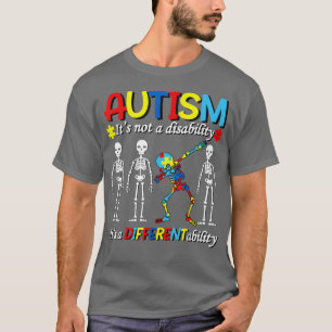 Camiseta Autismo não é uma deficiência, é um hambúrbio dife