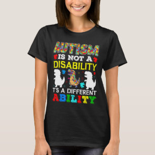 Camiseta Autismo não é uma deficiência é um hambúrbio difer