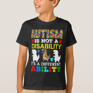 Camiseta Autismo não é uma deficiência é um hambúrbio difer
